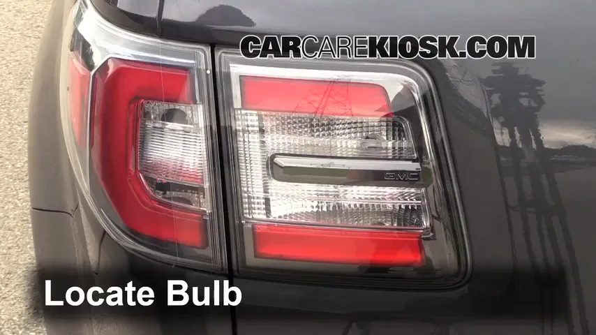 2013 GMC Acadia SLT 3.6L V6 Lights Tail Light (replace bulb)